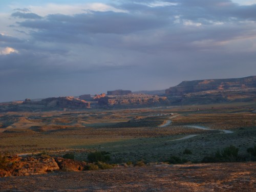 view from one of our camp sites up off Klondike Bluffs, about ten miles north of town.