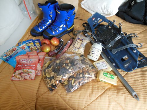 Yes- I packed a stick of butter and a jar of coconut oil up the mountain... And if I never eat cold, unseasoned, packages of salmon again, it will be too soon