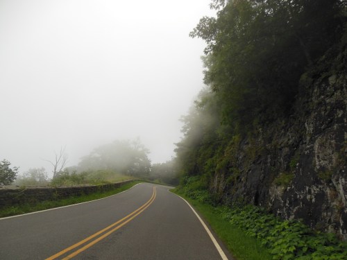 At times, we were in the clouds driving on Skyline Drive. Driving the length of the park added a few extra miles to our trip, and certainly slowed us down a bit (the speed limit is 35mph and you can't help but pull over and ogle at the views), but it is certainly worth it!