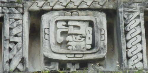 There are a number of beautiful restored friezes on El Castillo.