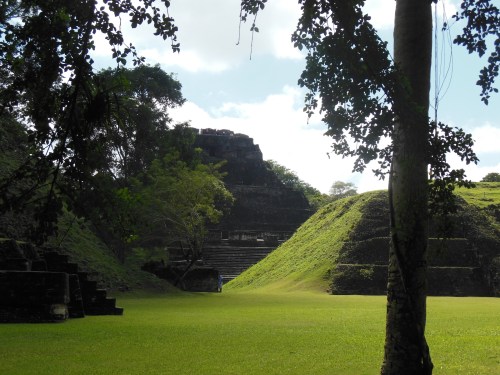 Xunantunich grounds are about 1 square mile, and contain a number of structures.