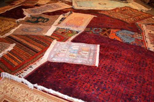 You want carpets? We got carpets!! (They were stunning, and lovely to walk around on barefoot.)