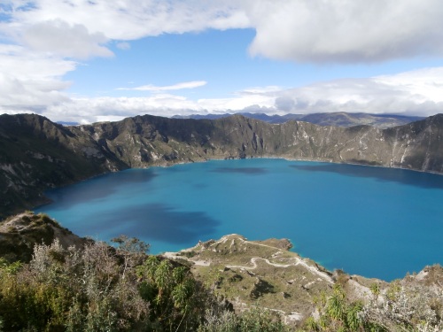 Quilotoa- more on this beautiful place later, but this is one of may beautiful spots that you can visit in the highlands of Ecuador.  