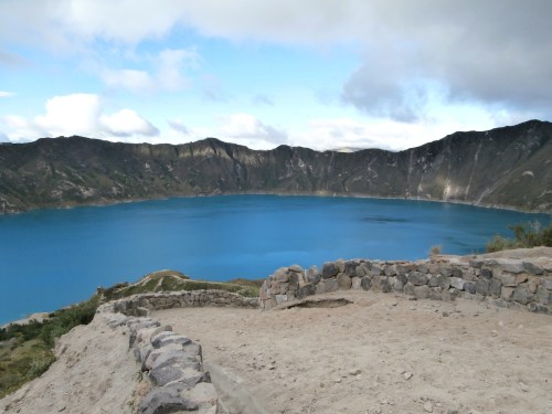 This nice wide trail is a relatively new addition to the landscape at Quilotoa. 
