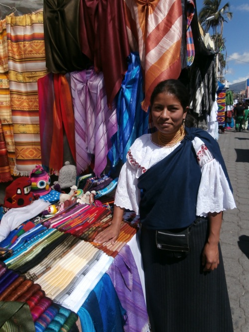 I bought a few scarves from this young lady, who sold alpaca and cotton scarves, as well as wool hats that she knits herself (I somehow resisted the sponge-bob hat). 