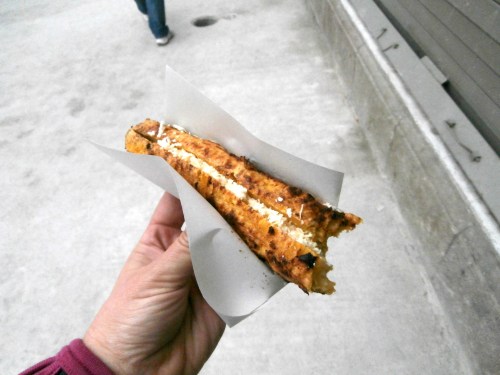 Maduros con queso- sweet plantain with cheese.